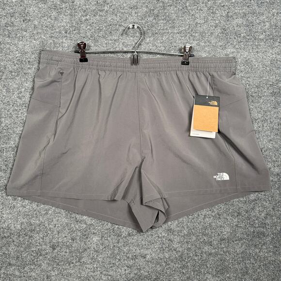 New The North Face Size XXL Wander Short 2.0 Smoked Pearl Gray Elastic Waist - Picture 2 of 11